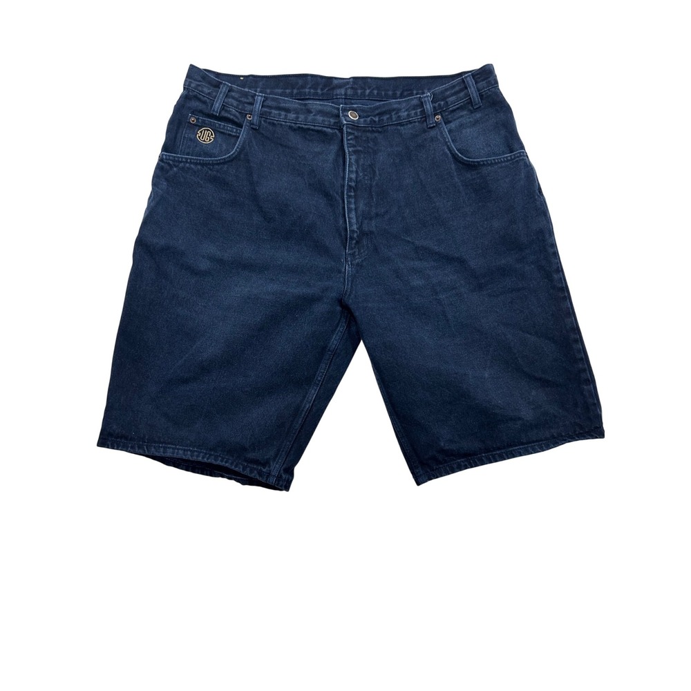 Urgent Gear Denim Shorts Vintage 90s Y2K Dark Wash Shorts Mens Size 42‎ (626)
